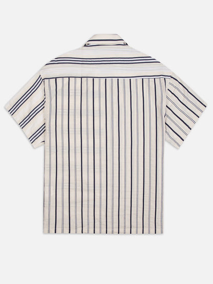 MULTISTRIPED SHORT SLEEVE - FRONT OF