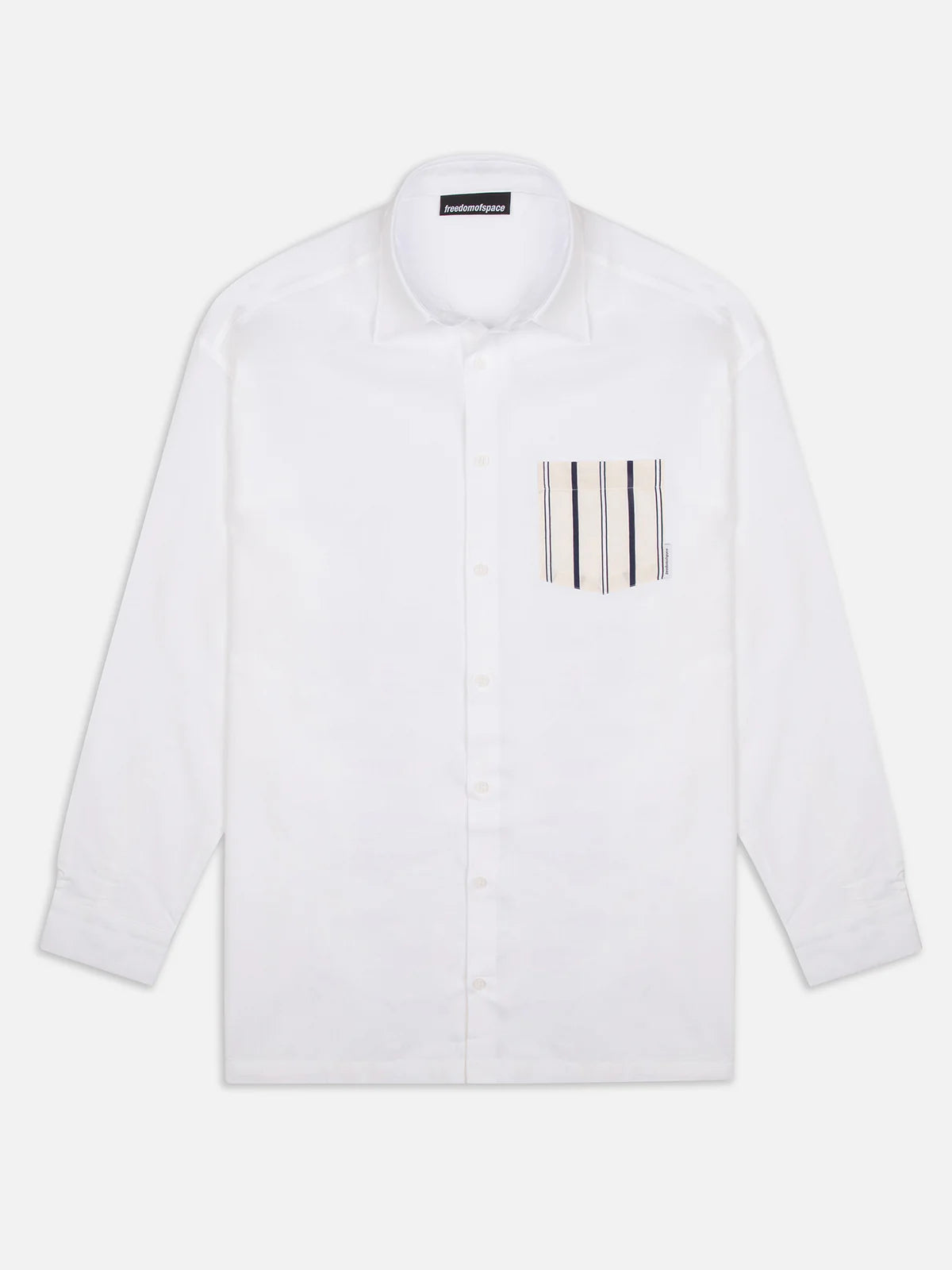 LINEN LONG SLEEVE WHITE - FRONT OF