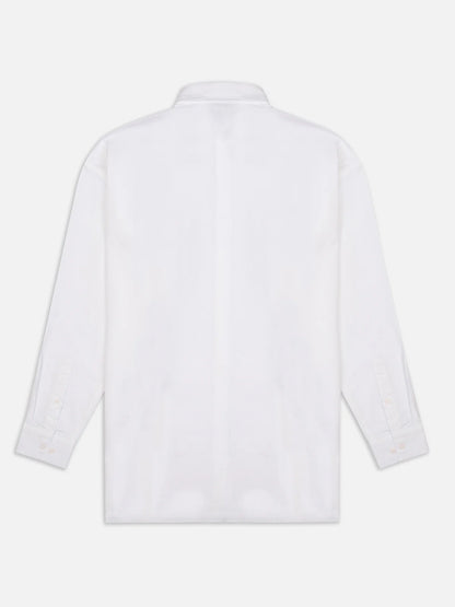 LINEN LONG SLEEVE WHITE - FRONT OF