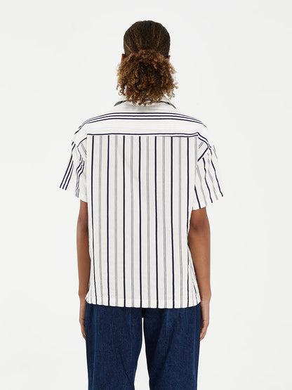 MULTISTRIPED SHORT SLEEVE - FRONT OF