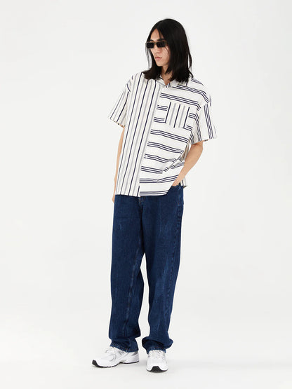 MULTISTRIPED SHORT SLEEVE - FRONT OF