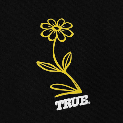 FLOWER BOXY LONGSLEEVE BLACK - FRONT OF