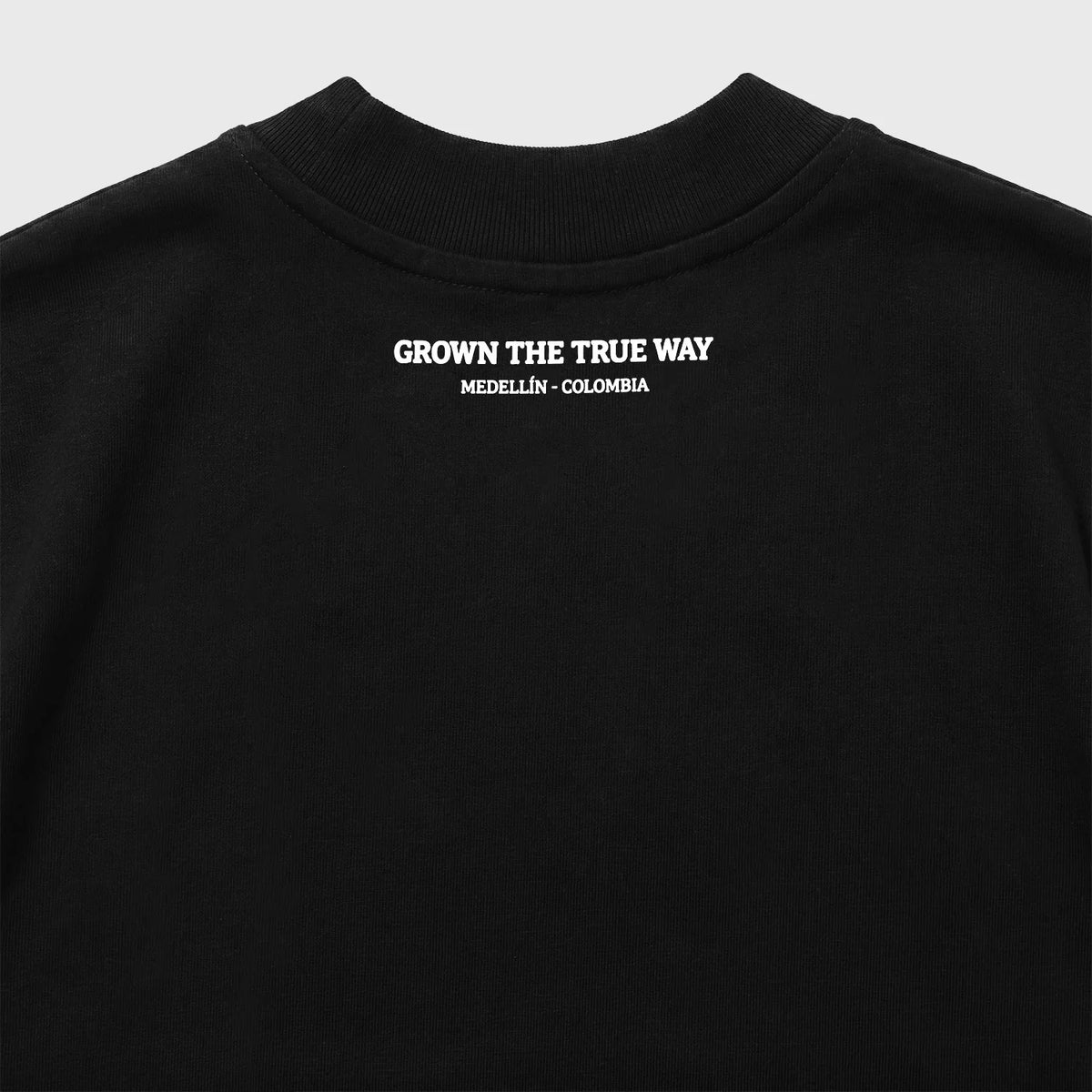 FLOWERS LOGO T-SHIRT BLACK - FRONT OF