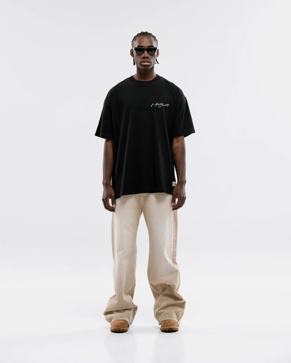 NYC T-SHIRT JET BLACK - FRONT OF