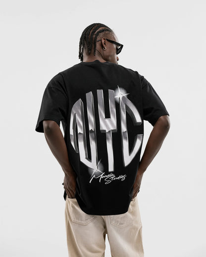 NYC T-SHIRT JET BLACK - FRONT OF