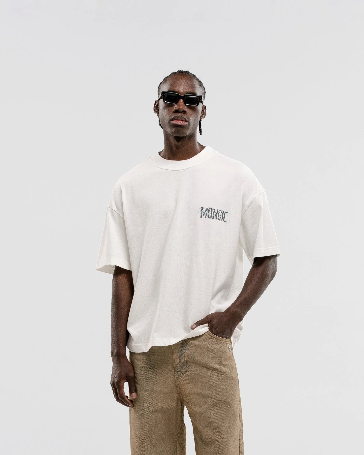 FREEDOM T-SHIRT BONE WHITE - FRONT OF