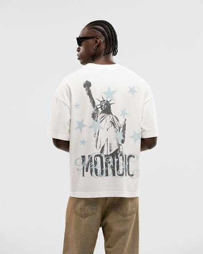 FREEDOM T-SHIRT BONE WHITE - FRONT OF