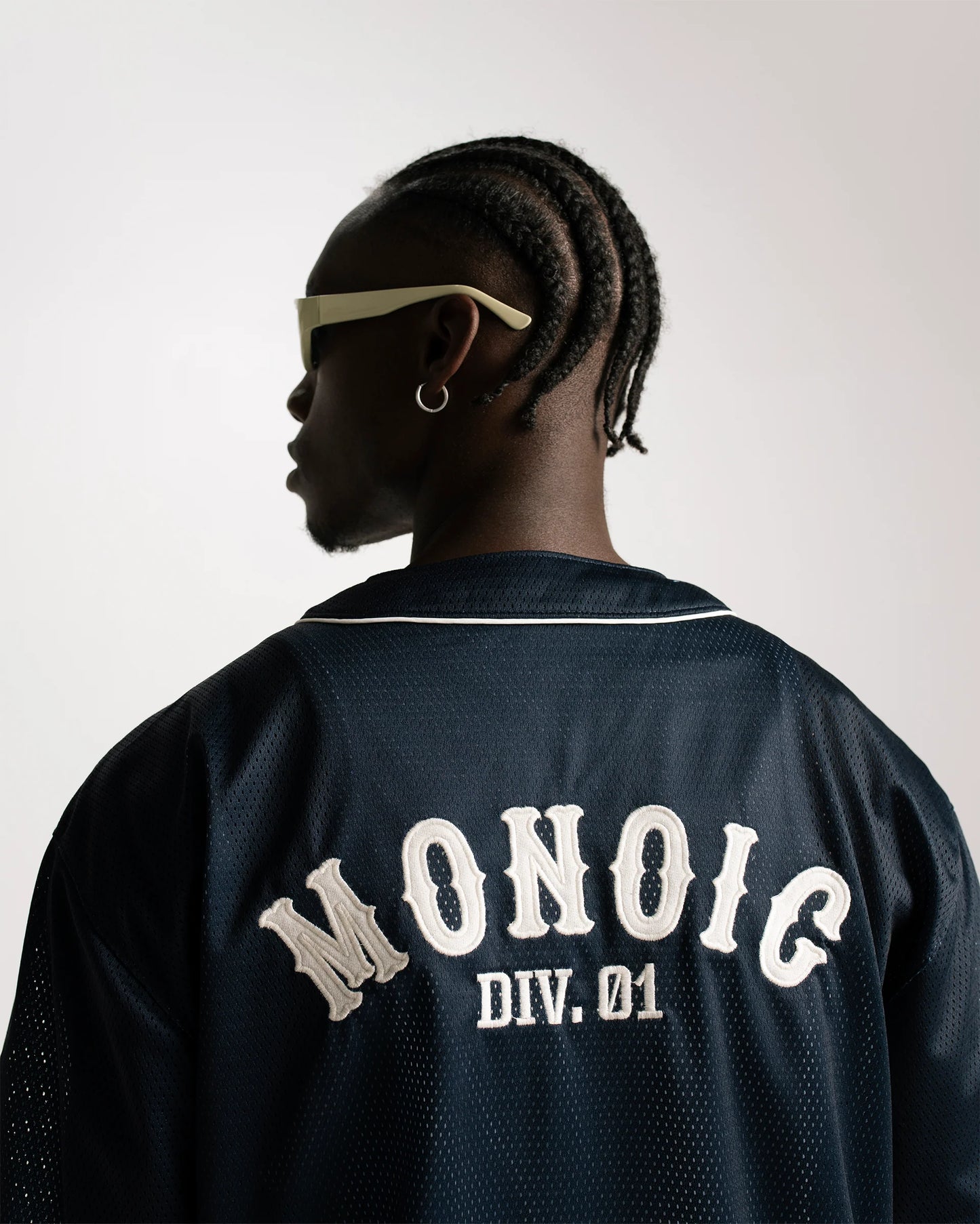 MONOIC BASEBALL JERSEY NAVY BLUE - FRONT OF