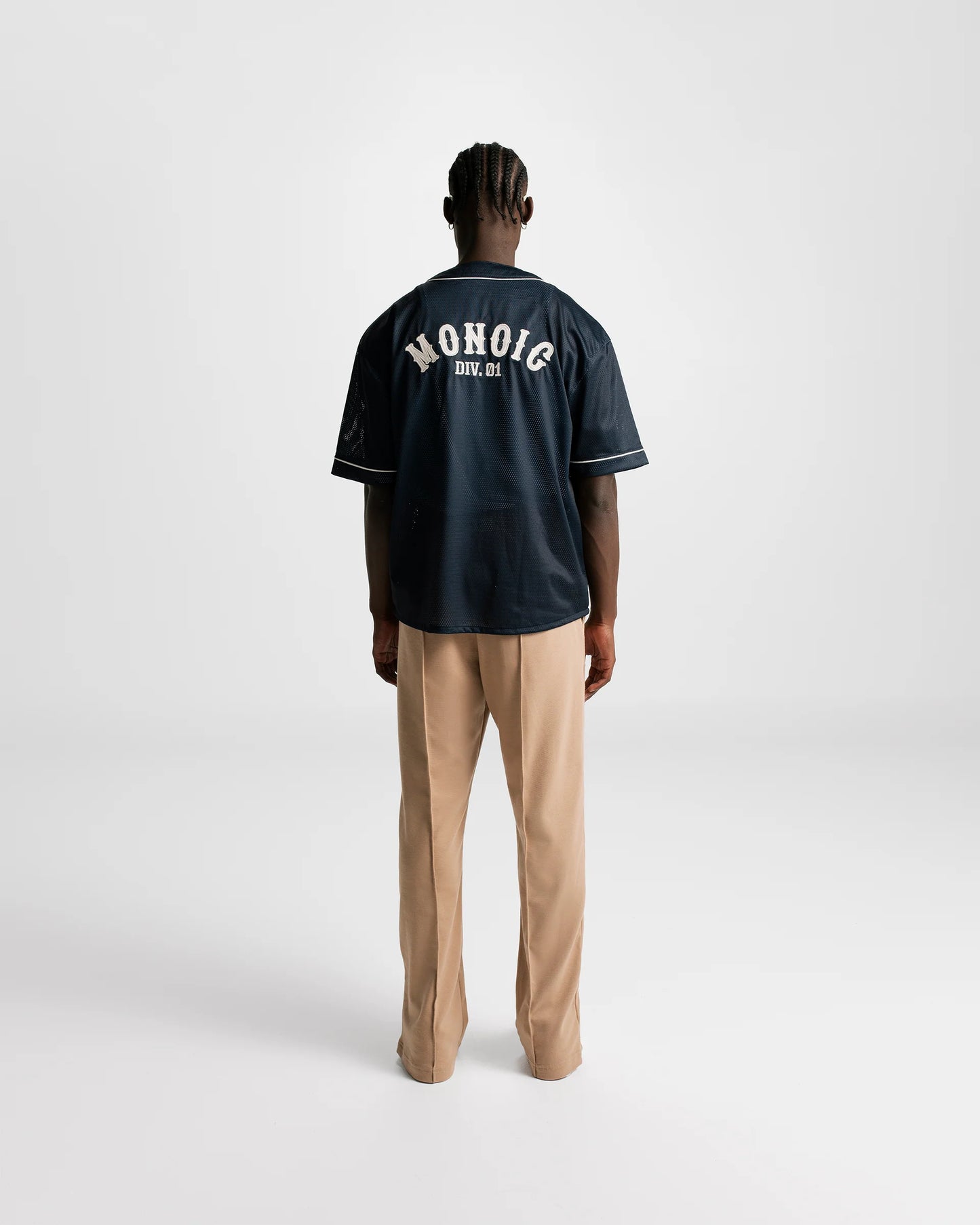 MONOIC BASEBALL JERSEY NAVY BLUE - FRONT OF