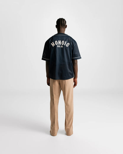 MONOIC BASEBALL JERSEY NAVY BLUE - FRONT OF