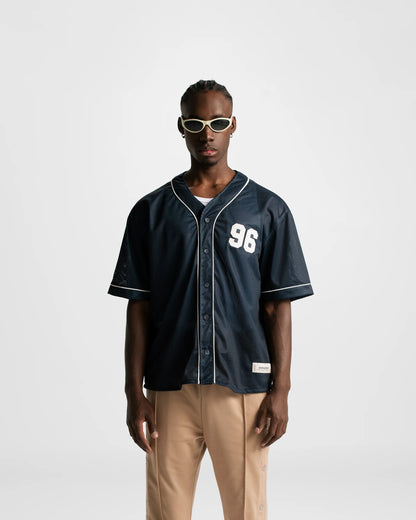 MONOIC BASEBALL JERSEY NAVY BLUE - FRONT OF