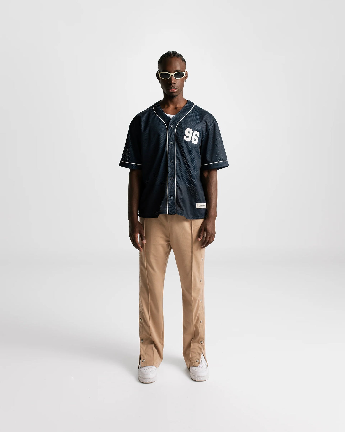 MONOIC BASEBALL JERSEY NAVY BLUE - FRONT OF