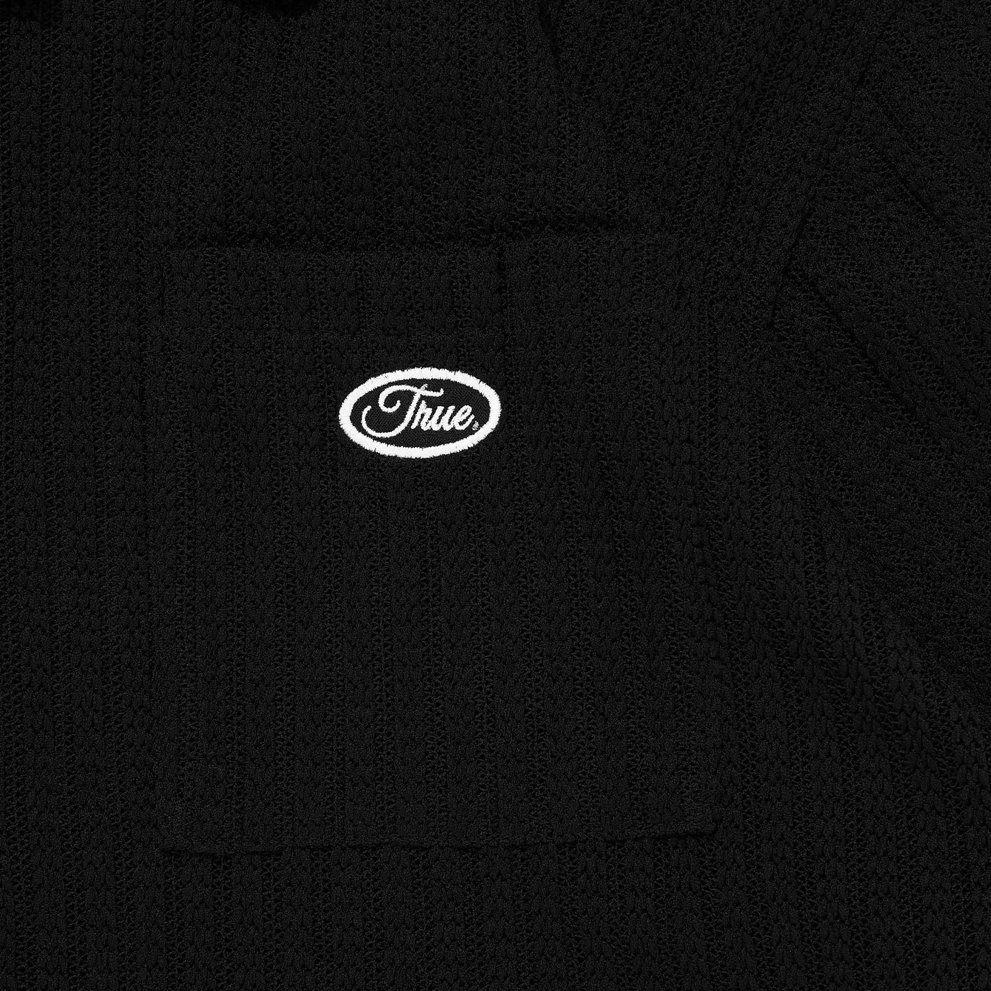 FRESH BUTTON-UP SHIRT BLACK - FRONT OF