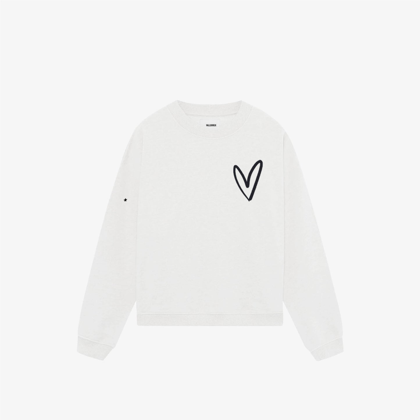 LOVE-THIRTY CREWNECK WHITE - FRONT OF