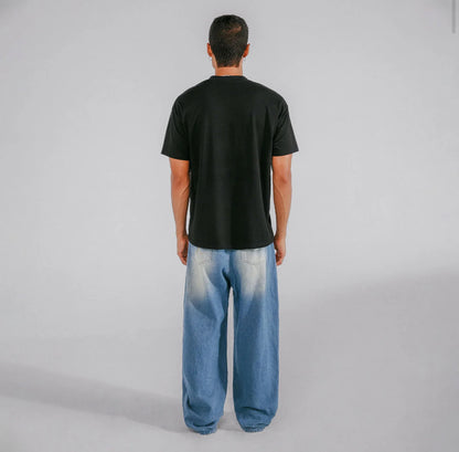 HEATWAVE OVERSIZED T-SHIRT BLACK - FRONT OF