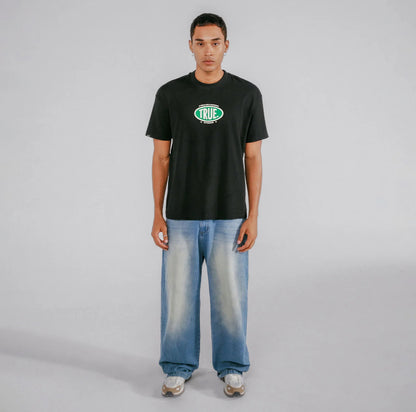 HEATWAVE OVERSIZED T-SHIRT BLACK - FRONT OF
