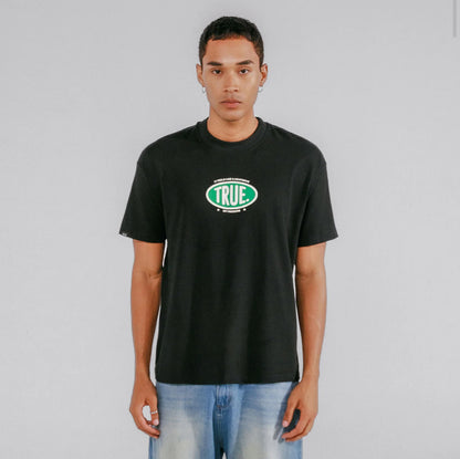 HEATWAVE OVERSIZED T-SHIRT BLACK - FRONT OF