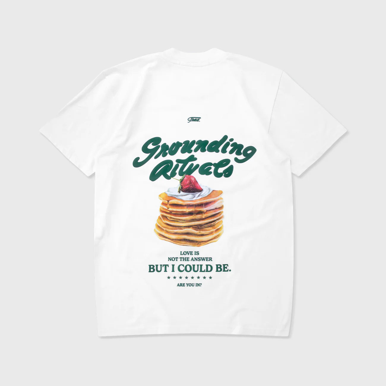 GROUNDING RITUALS T-SHIRT WHITE - FRONT OF