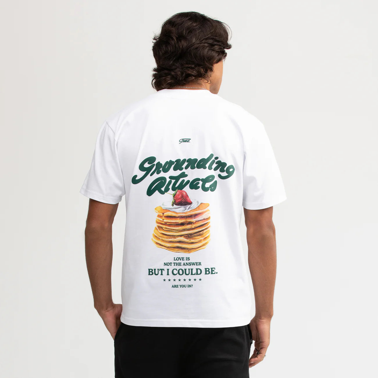 GROUNDING RITUALS T-SHIRT WHITE - FRONT OF
