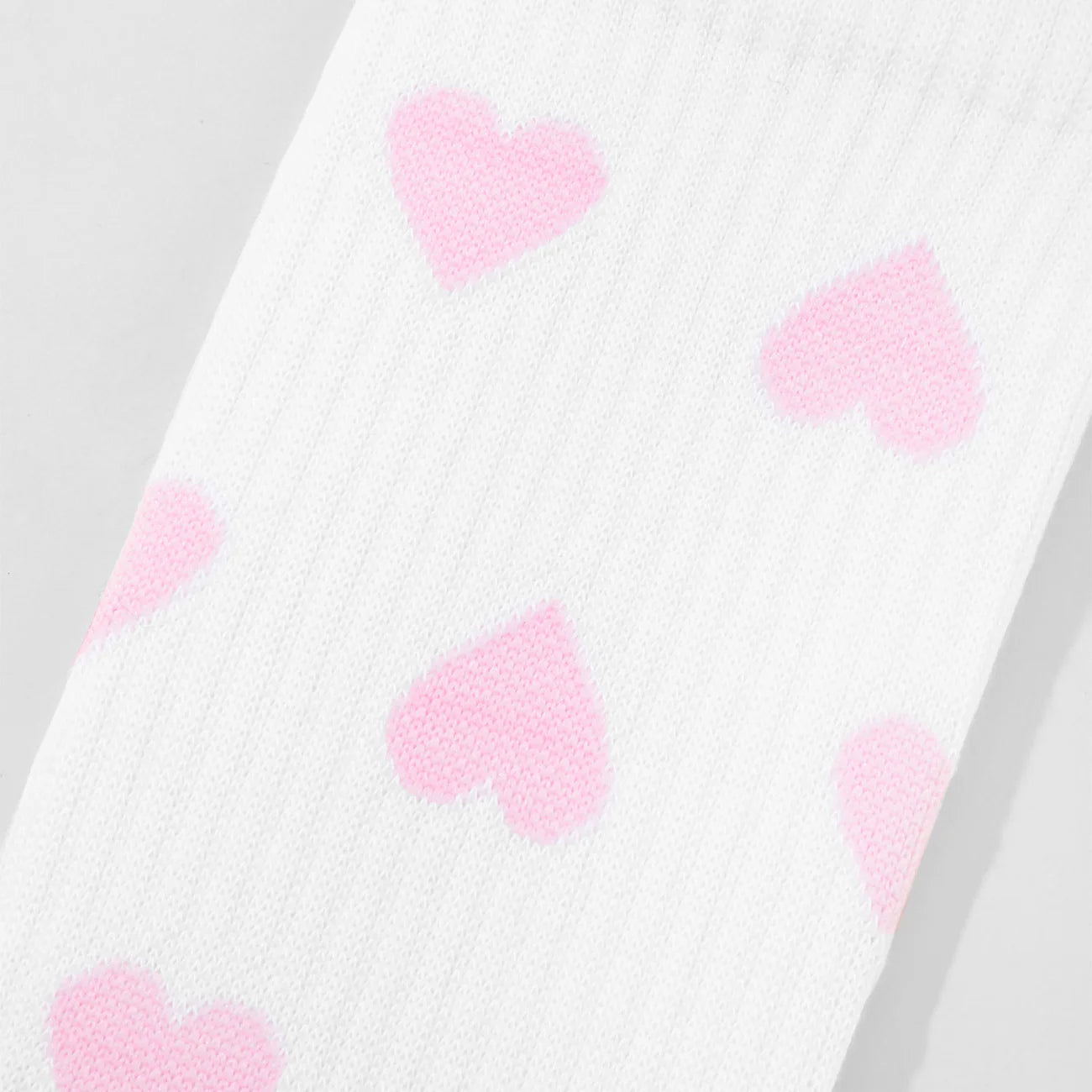 CALCETINES HEART WHITE - FRONT OF