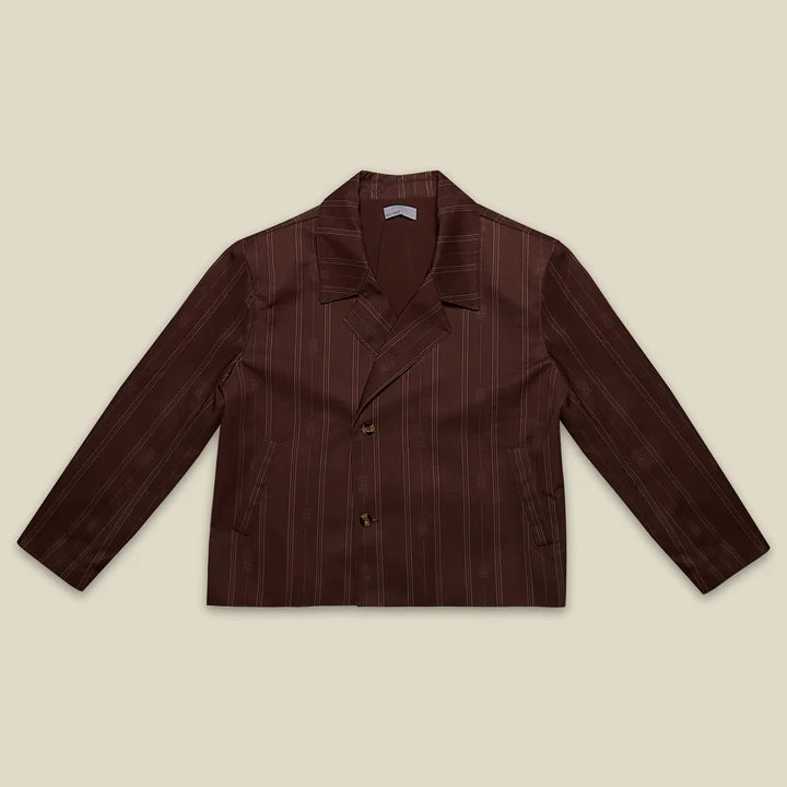 BROWN BLAZER EL SALON MIXTE - FRONT OF