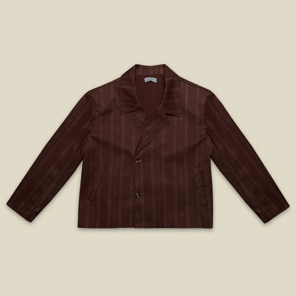 BROWN BLAZER EL SALON MIXTE - FRONT OF