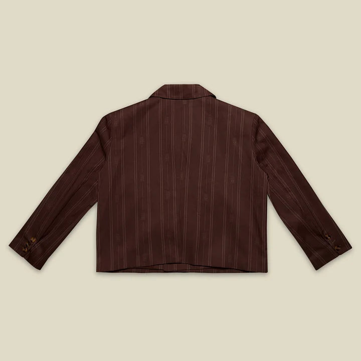 BROWN BLAZER EL SALON MIXTE - FRONT OF
