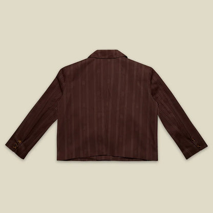BROWN BLAZER EL SALON MIXTE - FRONT OF