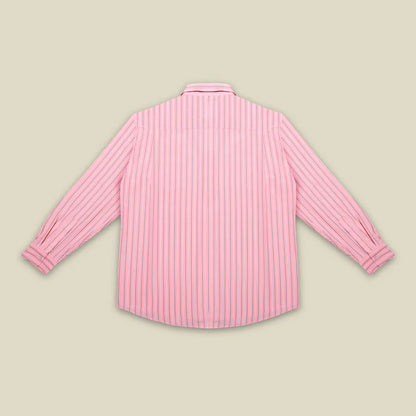 CAMISA BOLSILLO BORDADO ROSA - FRONT OF