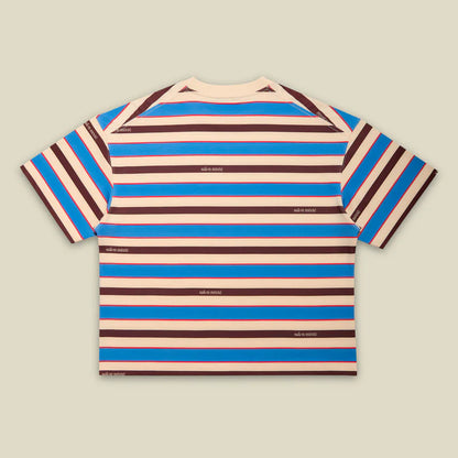 STRIPES BOXY FIT T-SHIRT SALON MIXTE - FRONT OF