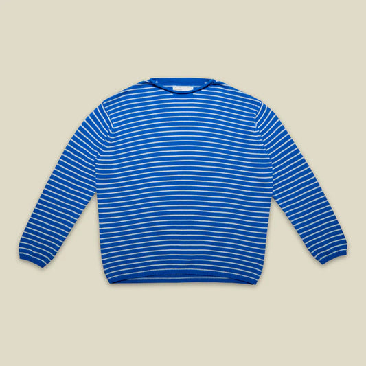 SUETER LINEAS AZULES SALON MIXTE - FRONT OF