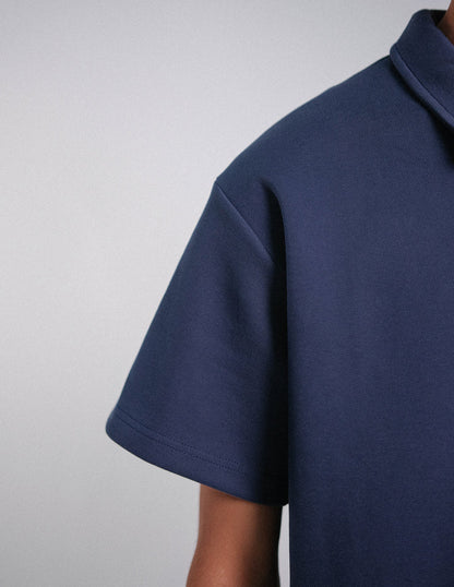 CAMISA POLO TARDE Y TE AZUL NAVY - FRONT OF