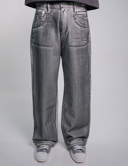 JEAN METALIZADO NEGRO - FRONT OF