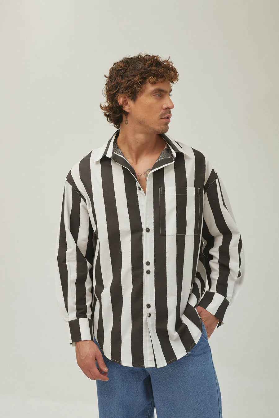 CAMISA STRIPES - FRONT OF.