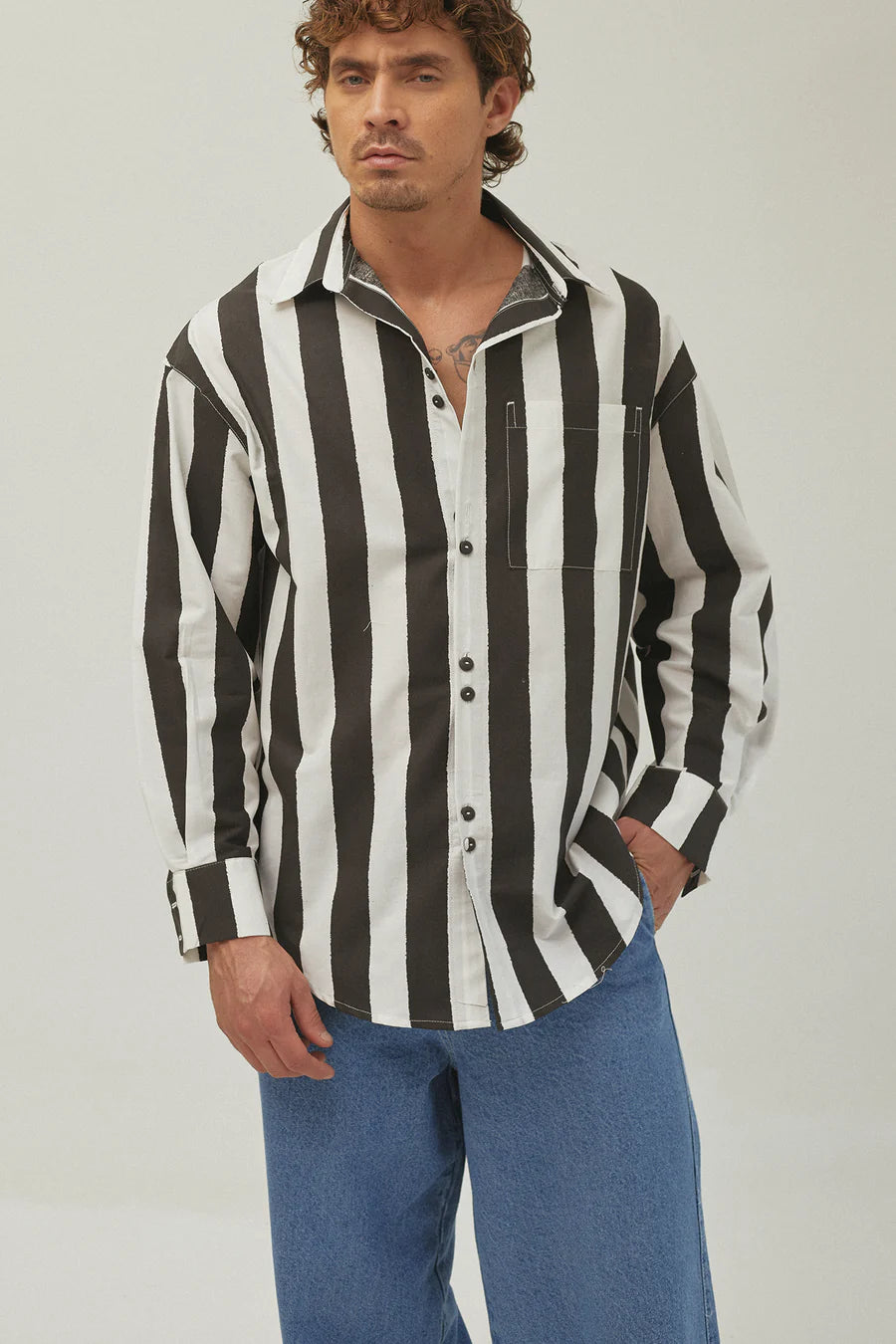 CAMISA STRIPES - FRONT OF.
