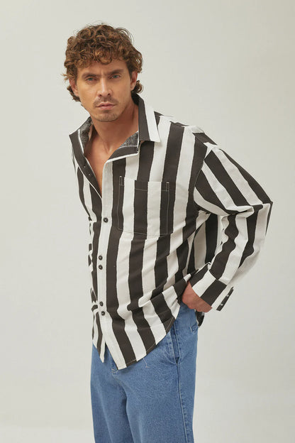 CAMISA STRIPES - FRONT OF.