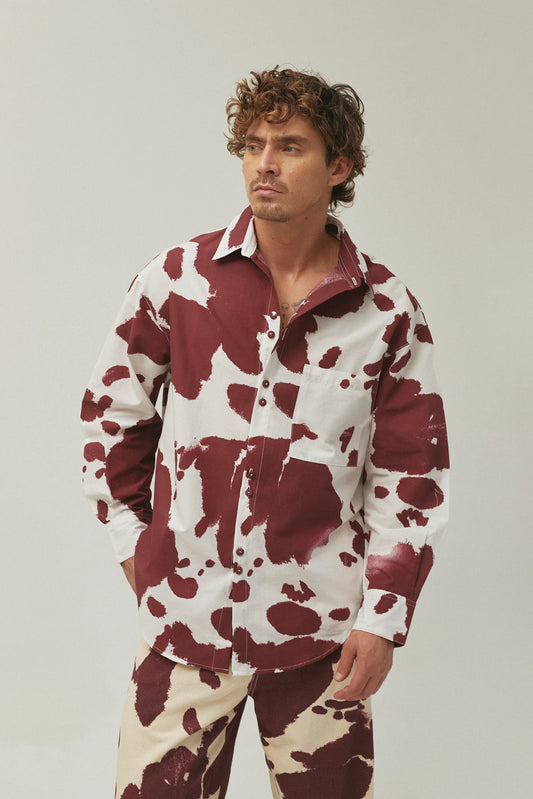 SIXXTA FIESTA TINTO OVER SHIRT - FRONT OF