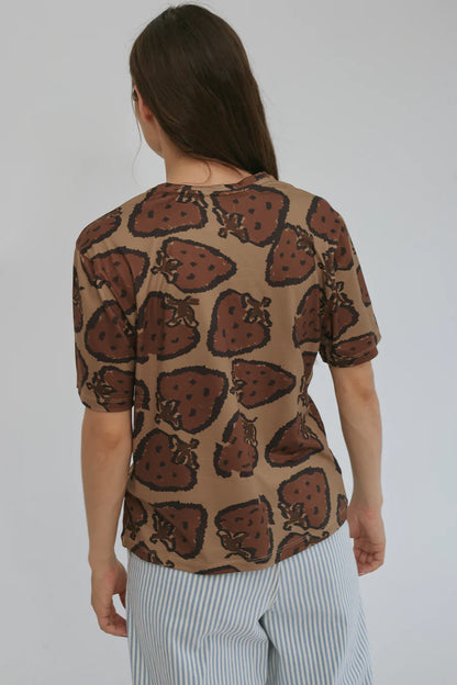 FRUIT PRINT FUN T-SHIRT - FRONT OF