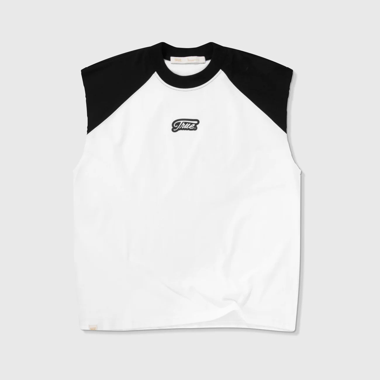 INTERLUDE SL RANGLAN T-SHIRT BLACK - FRONT OF