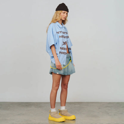 INTUITION BUTTON UP SHIRT BABY BLUE - FRONT OF