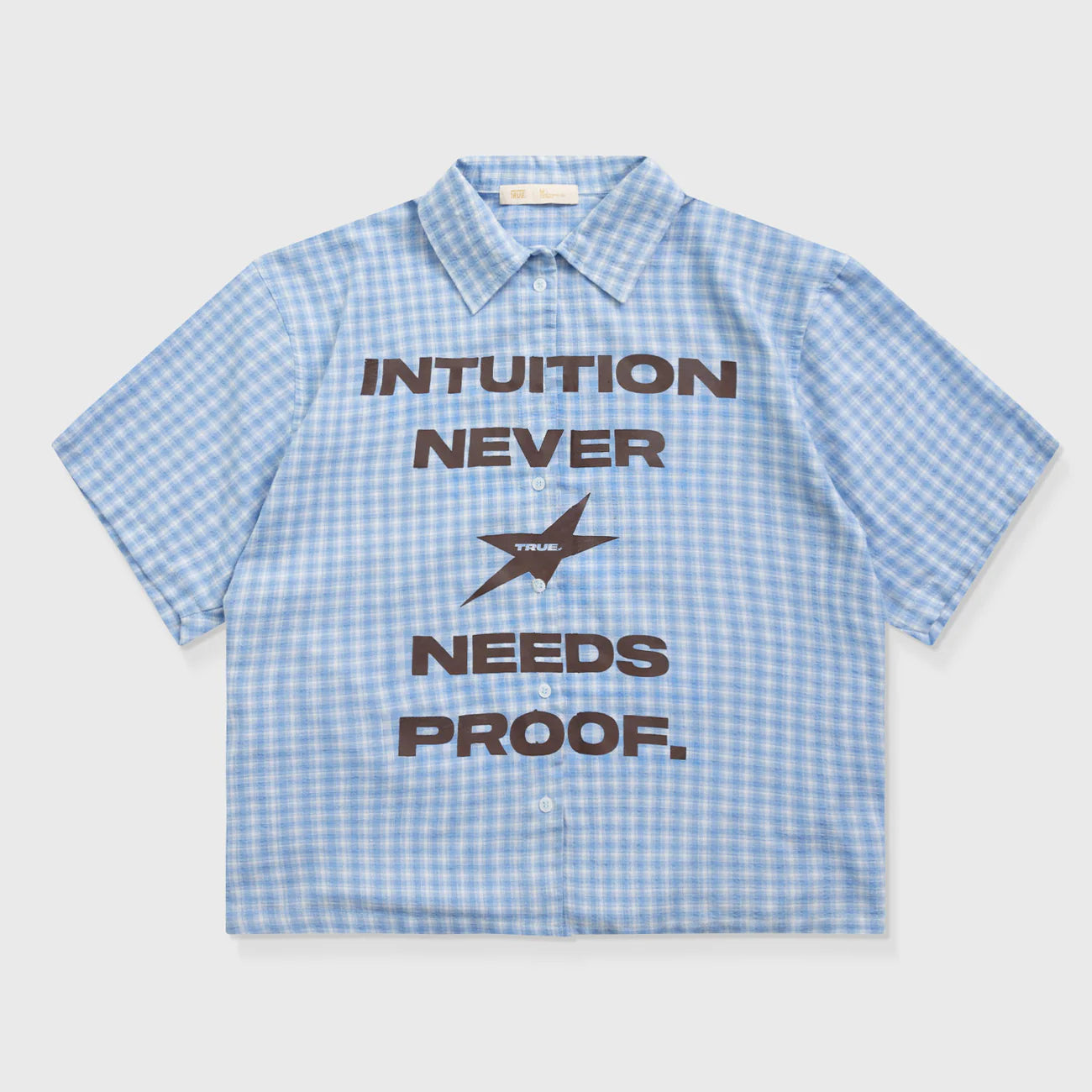 INTUITION BUTTON UP SHIRT BABY BLUE - FRONT OF