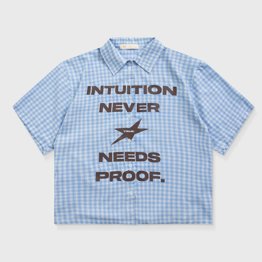INTUITION BUTTON UP SHIRT BABY BLUE - FRONT OF