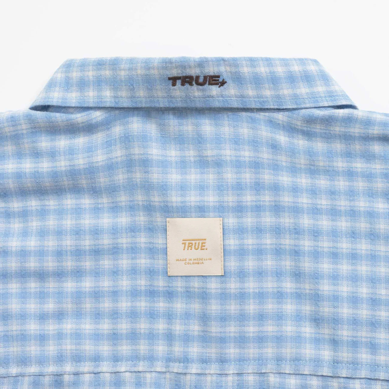 INTUITION BUTTON UP SHIRT BABY BLUE - FRONT OF