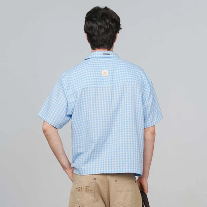 INTUITION BUTTON UP SHIRT BABY BLUE - FRONT OF