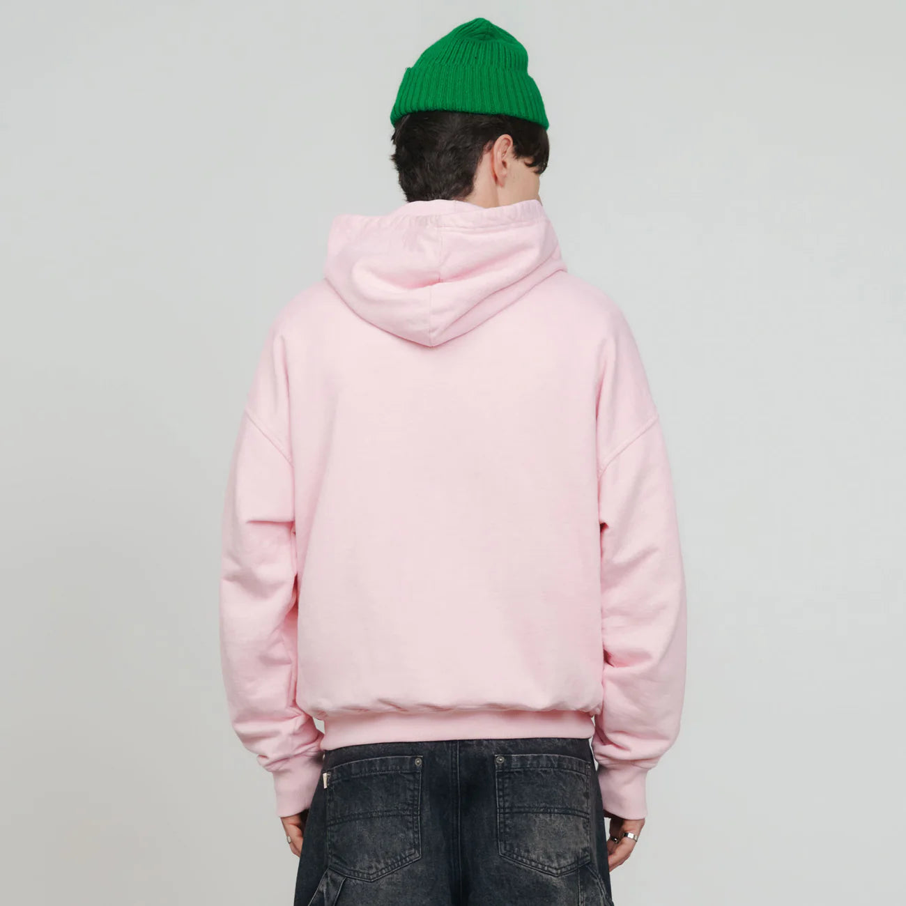 INTUITION PASTEL HOODIE PINK - FRONT OF