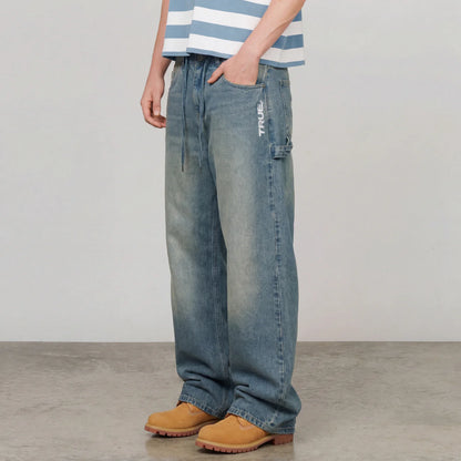 INTUITION DENIM PANTS BLUE - FRONT OF
