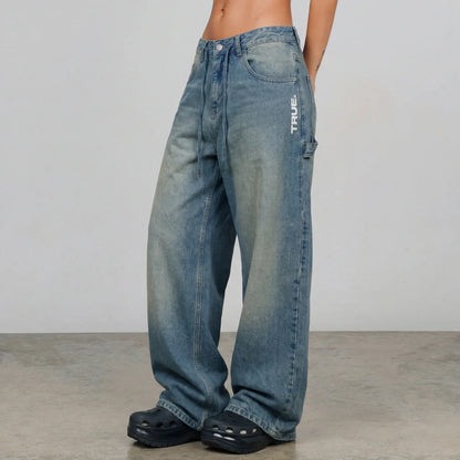 INTUITION DENIM PANTS BLUE - FRONT OF