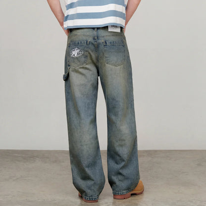 INTUITION DENIM PANTS BLUE - FRONT OF
