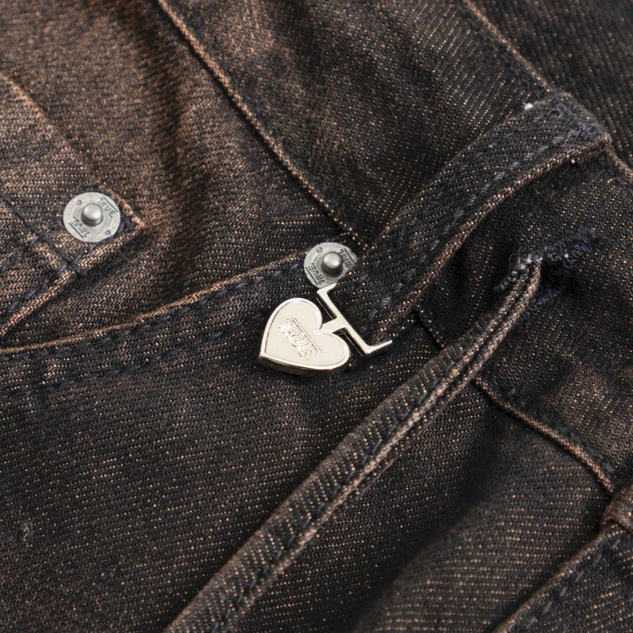 INTUITION DENIM PANTS BLACK - FRONT OF