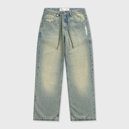 INTUITION DENIM PANTS BLUE - FRONT OF